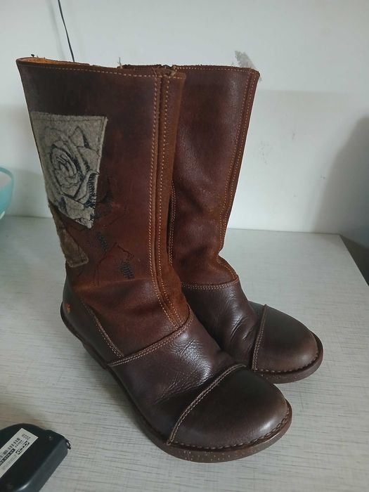 Cowboy art boots Каубойски арт ботуши естествена кожа и велур