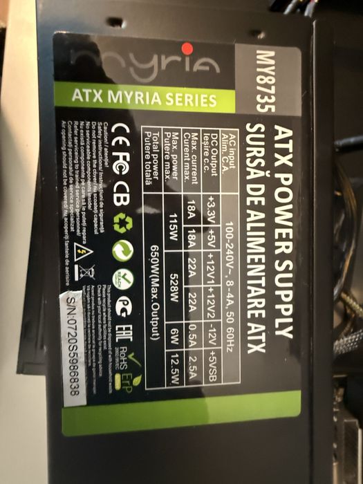 Sursa myria de 650w