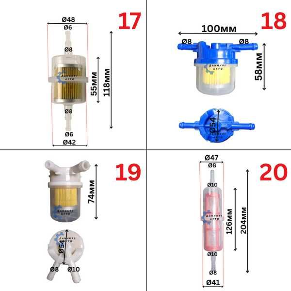 Горивен филтър за бензин / дизел - универсален