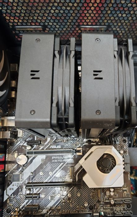 Ryzen7 5800x+X570-P Asus Prime+Cooler Zalman башня 250w tdp.