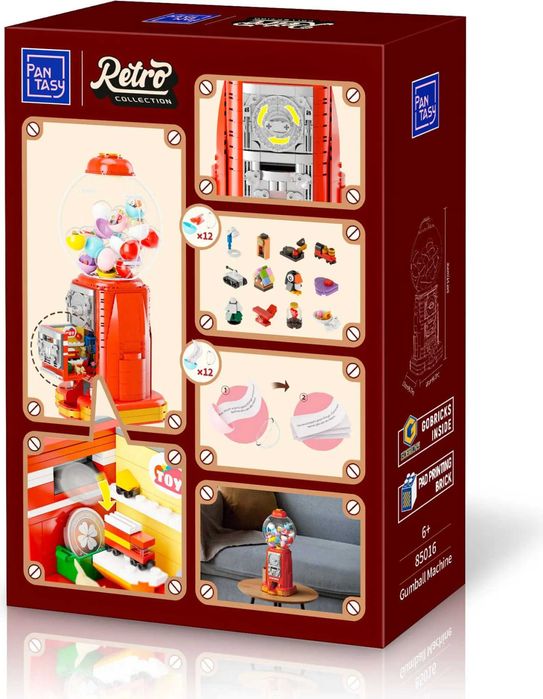 Ретро машина за топчета конструктор Retro Series Gumball Machine