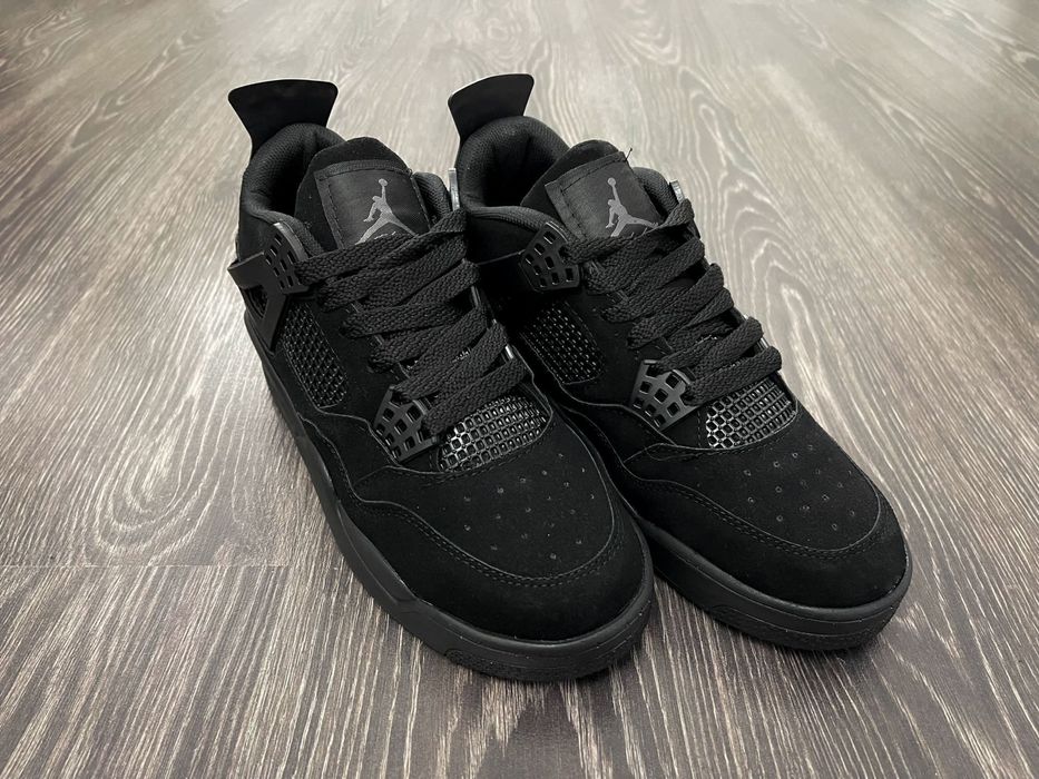 Adidasi Nike Air Jordan 4 Retro Black Cat Produs NOU Adidasi Unisex