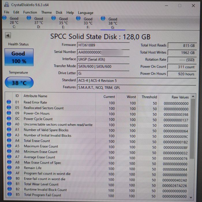 128GB SSD Silicon Power A55