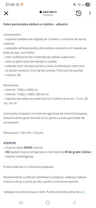 Patut bebe personalizat