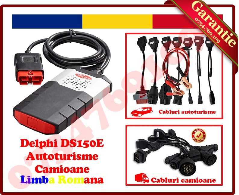 Pachet Tester Auto Multimarca Diagnoza Delphi DS150E Cabluri Auto/Cam