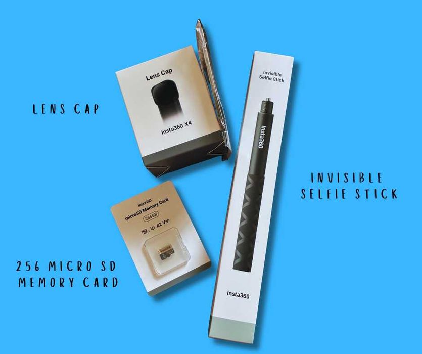 Insta360 X4 – НОВА – 8K 360° екшън камера + аксесоари