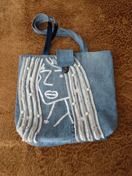 Чанта от дънков  плат