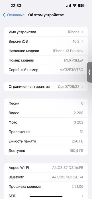 Iphone 13 pro Max LL/A