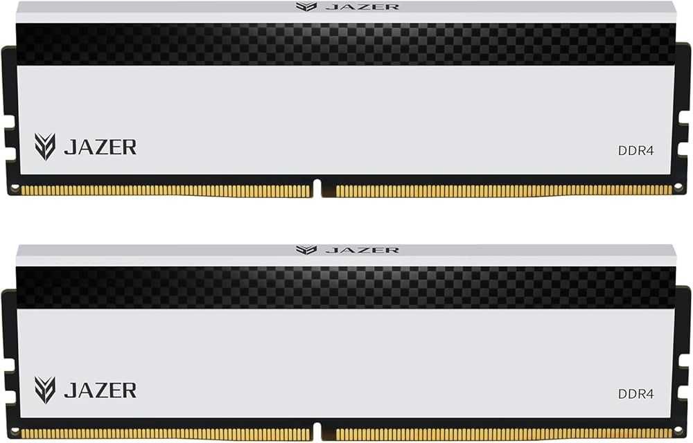 JAZER 32GB DDR4 RAM Kit (2x16GB) 3200MHz White Nou