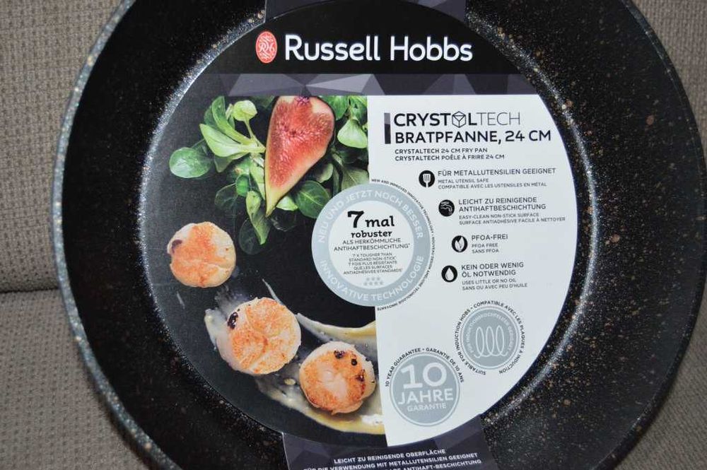 Tigaie Russell Hobbs Crystaltech 24 cm – Inducție, Antiaderentă Durabilă, NOUĂ cu Etichetă