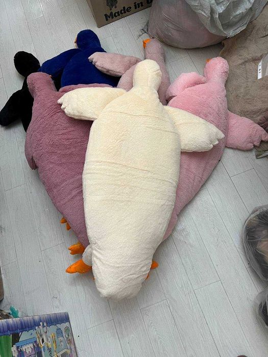 Мягкая игрушка гусь -Обнимусь, Большой, размер 160 см!!