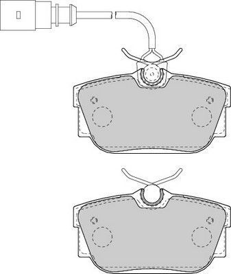 Placute frana spate Volkswagen Transporter 4 Bus (70xb, 70xc, 7db, 7dw), 09.1990-06.2003, marca SRLine S70-1164
