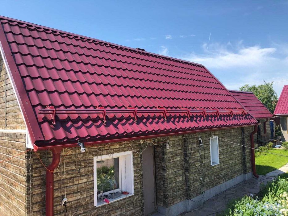 Металлочерепица глянцевая Ламонтерра Норман. Кровля, черепица