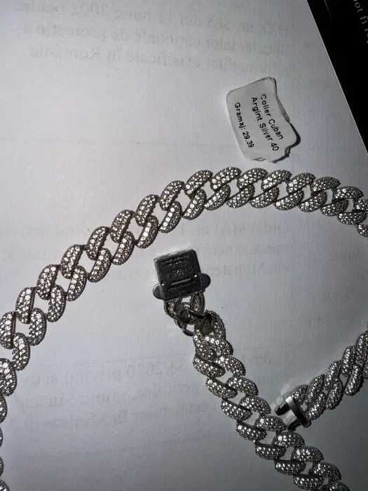 Lant cuban din argint 925 Ice Concept