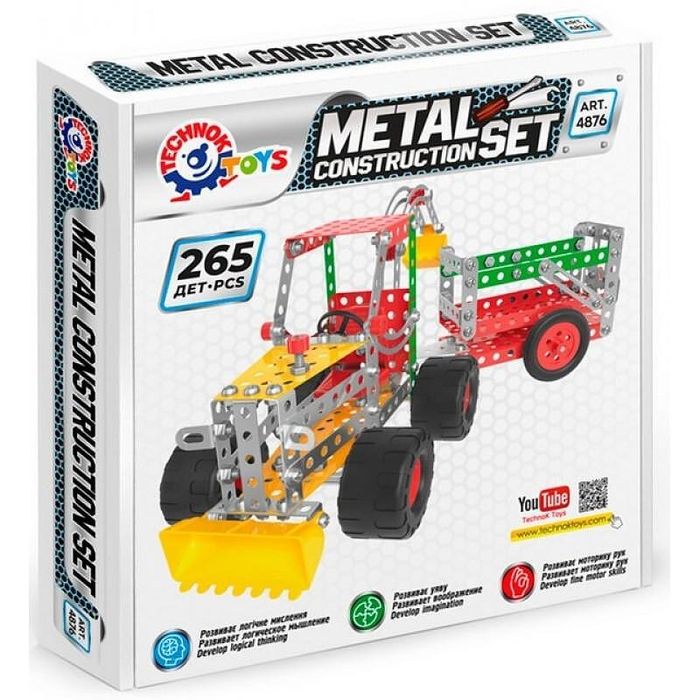 Метален конструктор  с болтове гайки инструменти за направа на трактор