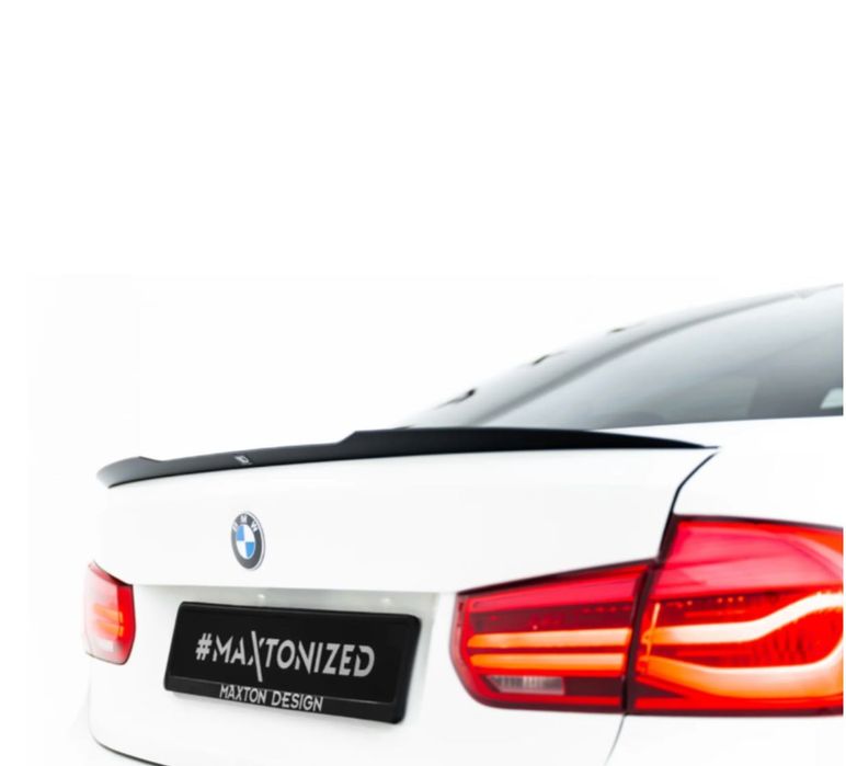 Лип Спойлер Багажник BMW БМВ F30 Ф30– Maxton Стил – Черен Гланц НА СКЛАД!