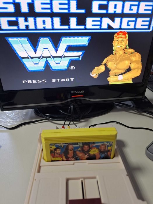 WWF WrestleMania caseta discheta clasica cu joc pentru consola TV