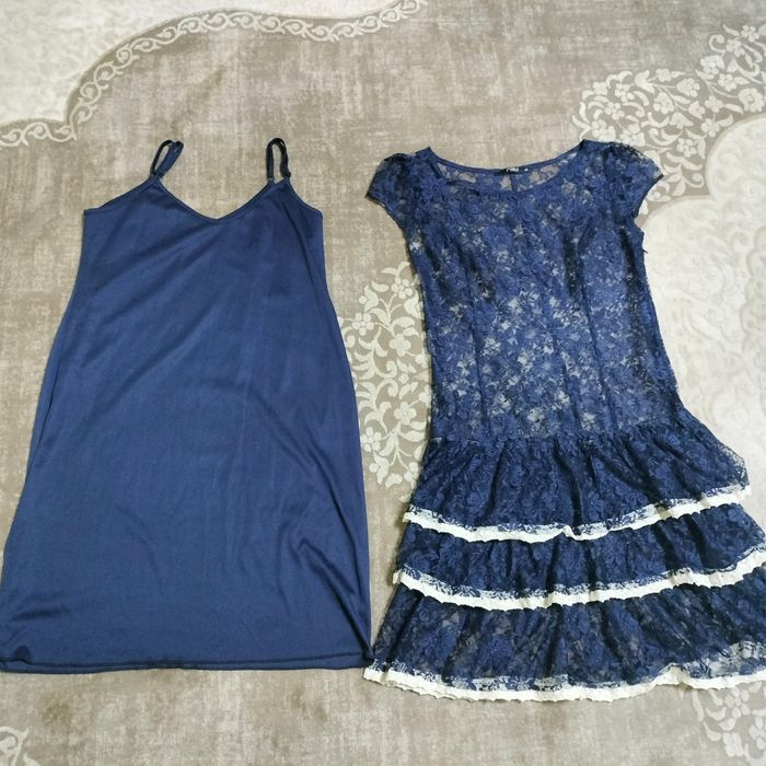 Платье б/у 1 раз  из гипюра. Турция