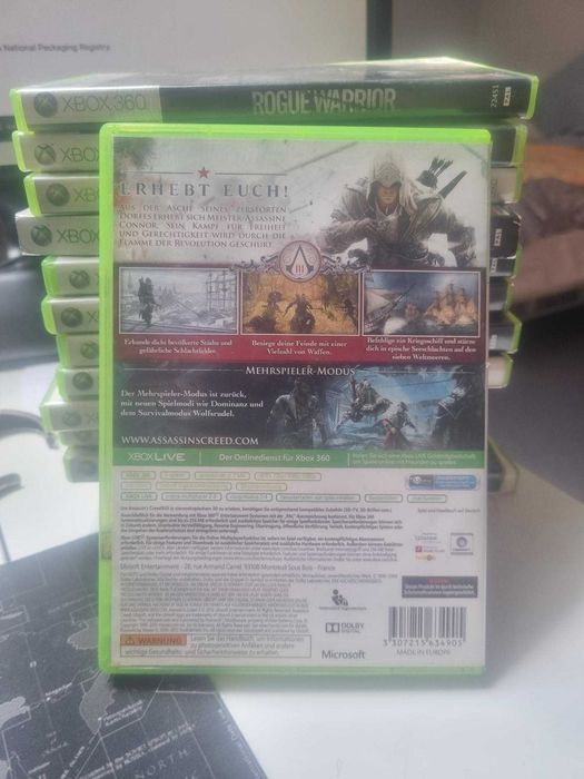Joc Assassin's creed III - xbox 360 - lipsa disc 1