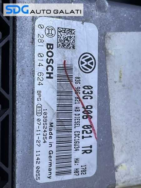 Kit Pornire ECU Calculator Motor Cip Cheie Imobilizator VW Golf 5 1.9 TDI BXE 2004 - 2008 Cod 03G906021TR 03G906021AB 0281014624 [L4419]