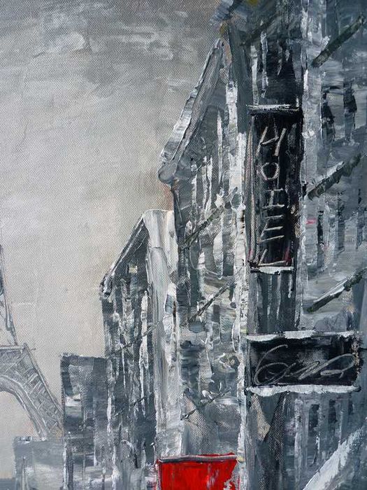 картина с маслени бои Айфеловата кула - промо цена 99 лева!