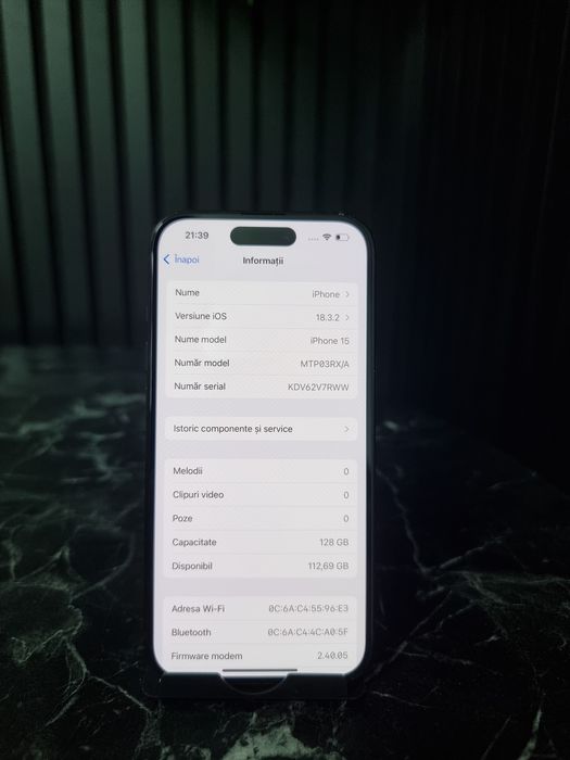 Noble Amanet - iPhone 15, 128GB, 76%