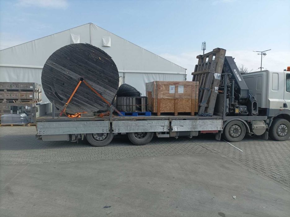 камион с кран,транспорт и товаро- разтоварни услуги-професионално решение