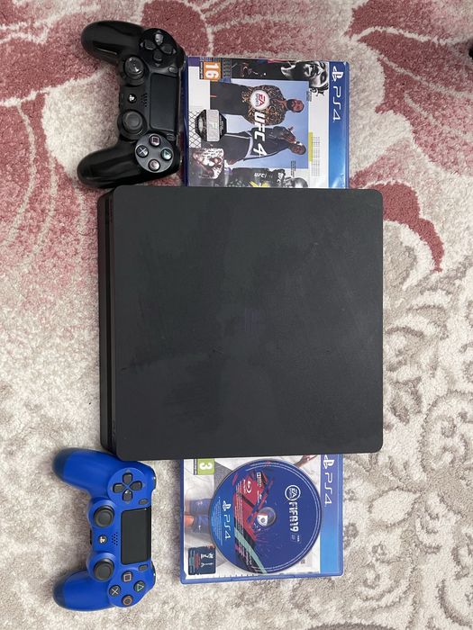 Ps4 slim 1tb 2 джойстик