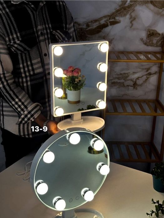 Косметическое зеркало с подсветкой гримерное