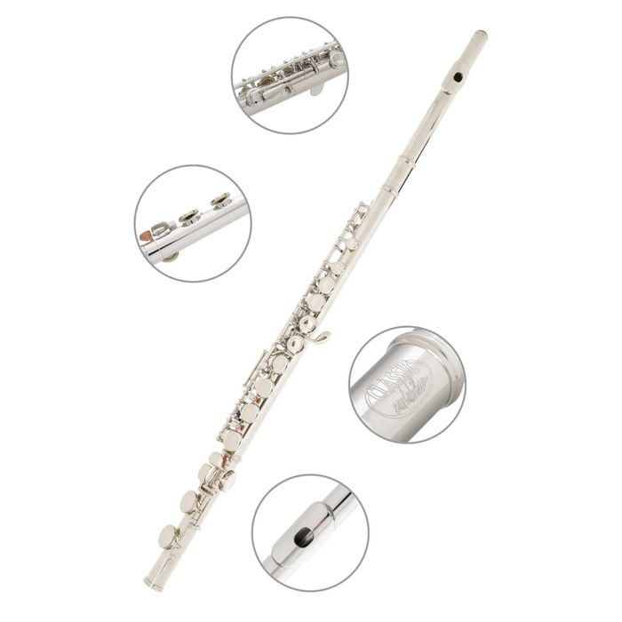 Set Flaut Classic Cantabile Junior FL-100 Nikel Silver