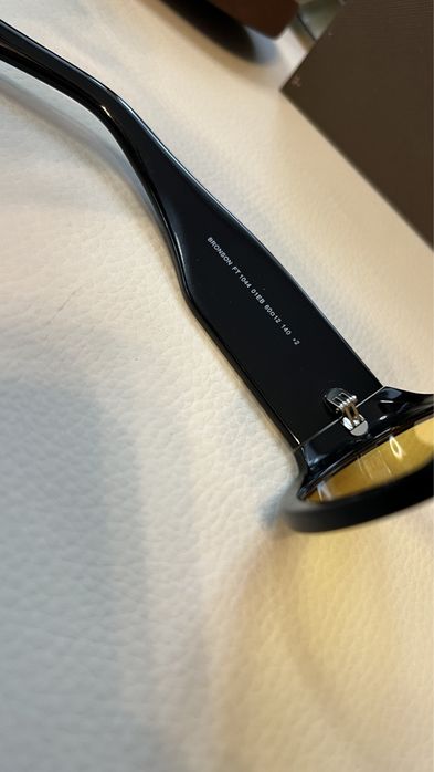Tom Ford Bronson FT1044 ochelari de soare noi lentila galbena