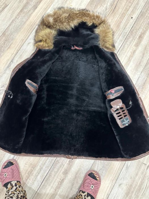 Кожанная куртка зима