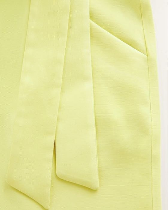 Pantaloni scurti cu curea galben verde MANGO marimea M / L - 99 ron