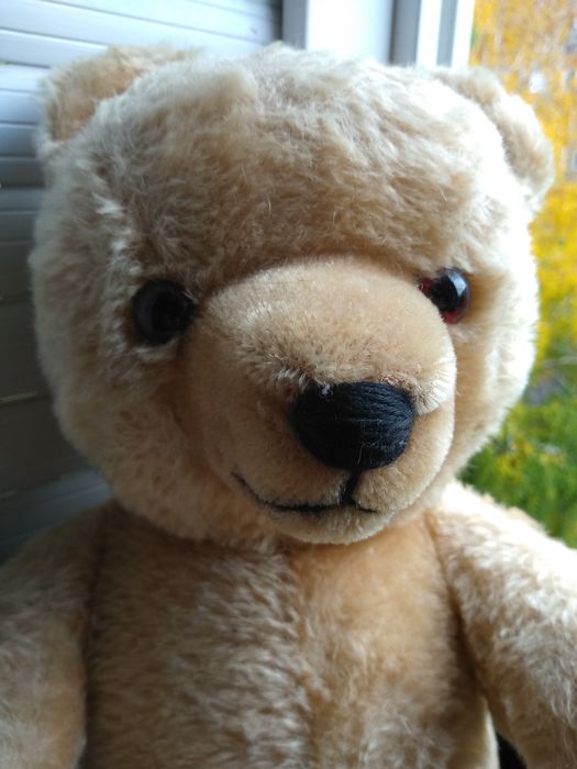 Jucărie Urs pluș mohair vintage de colecție