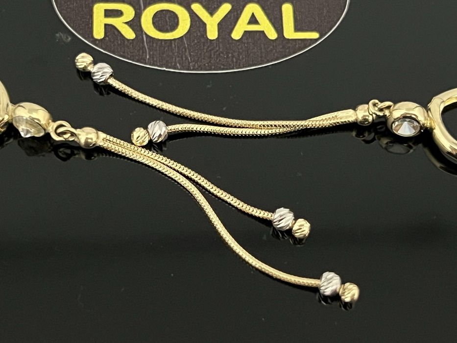 Bijuteria Royal CB :Cercei lungi aur 14K 585  3,31 gr