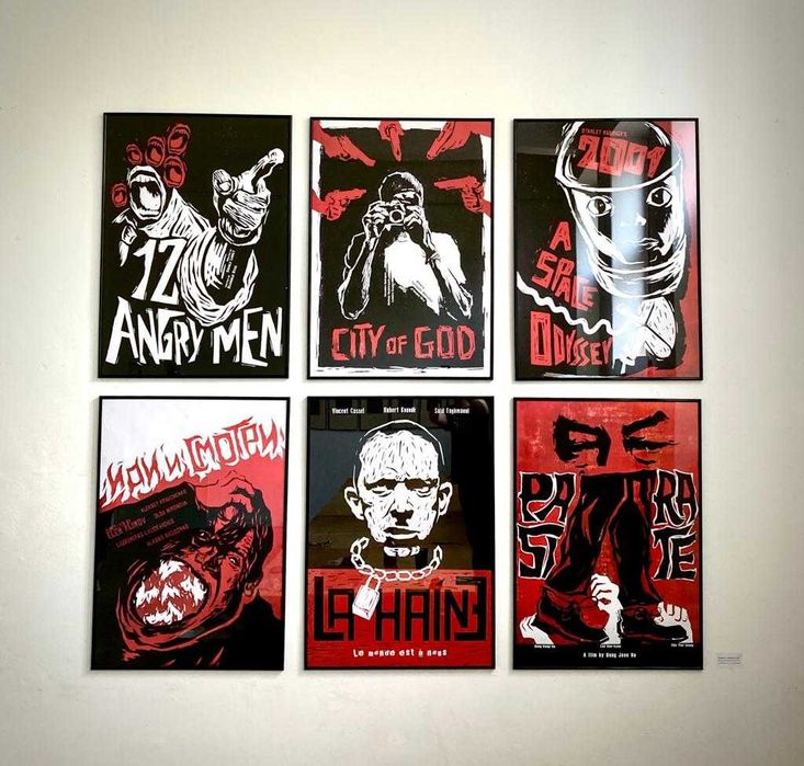 Afișe de Film în Xilogravură (OCAZIE UNICĂ)