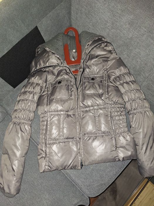 Сиво яке с гъши пух