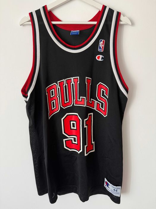 Tricou vintage Champion Dennis Rodman Chicago Bulls, mărime L