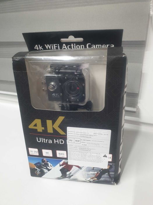 Экшн Камера 4K Ultra HD