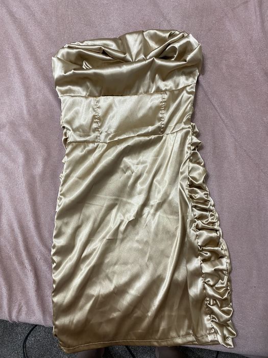 Сатенена рокля XS