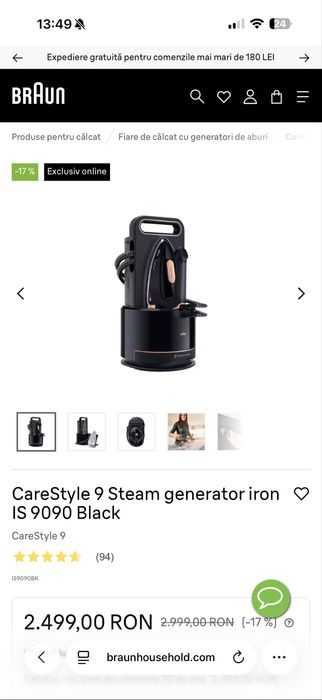 Statie de calcat Braun CareStyle 9