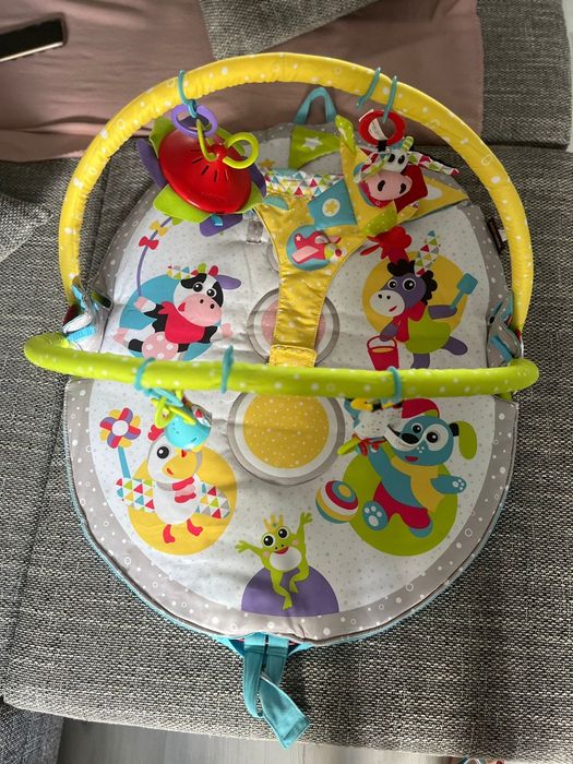 Centru de joaca pliabil si sezlong cu jucarii 0-12 luni