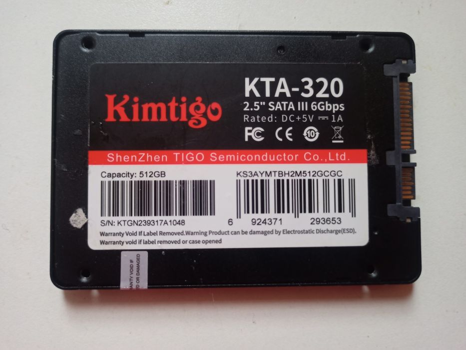 ssd 512 SATA 3 Kimtigo