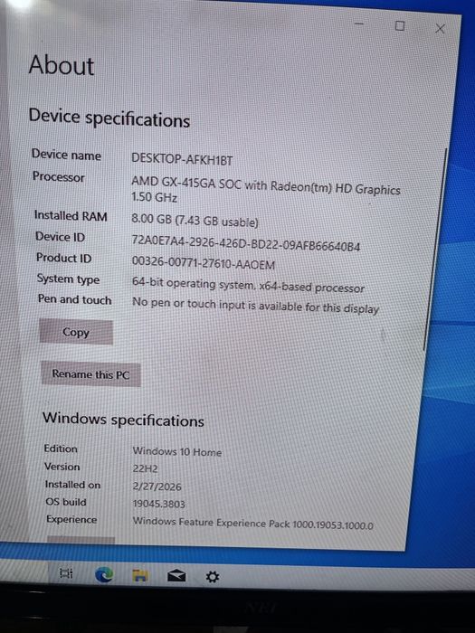 Mini PC HP T620 - 8GB RAM, 64GB SSD, Windows 10, Silentios