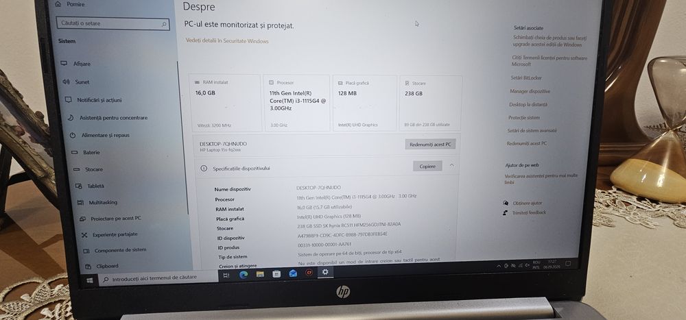 Laptop hp 15S-fq2005nfa I3 gen 11