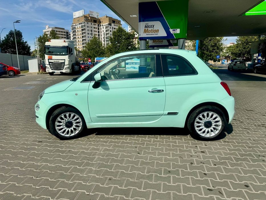 Fiat 500 Fiat 500 2017, verde lattementa, 70k km, cutie automata