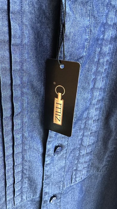 Мужская джинсовая рубашка ZILLI