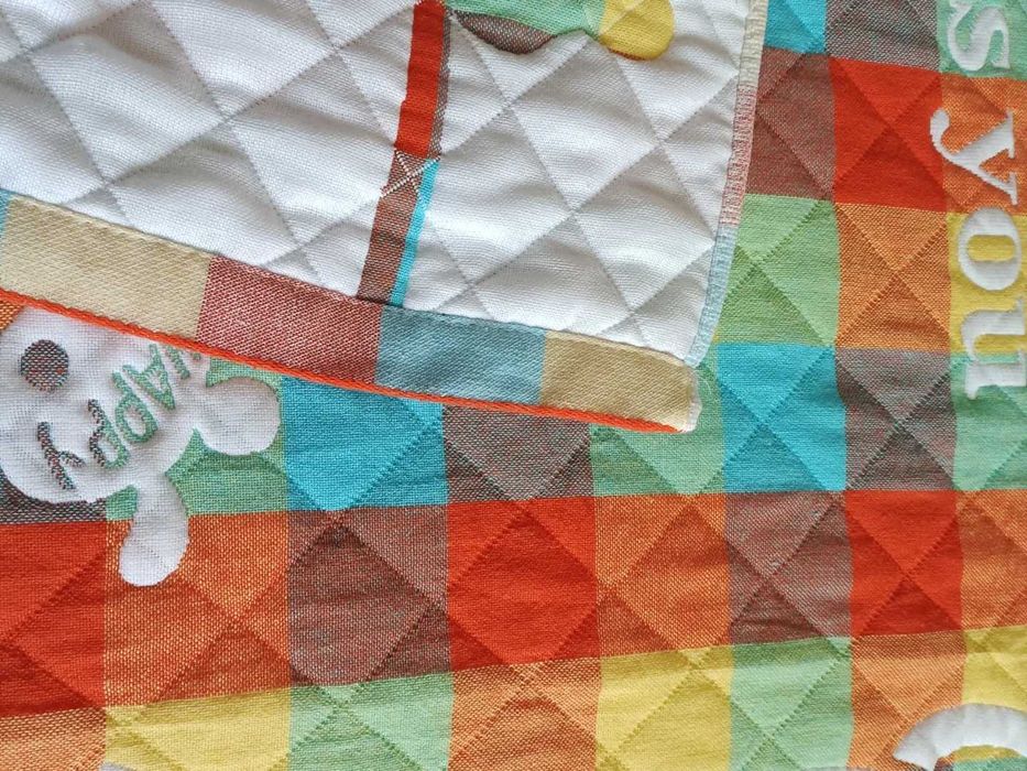 Муслиновый плед. Новый.  Размер 110×110