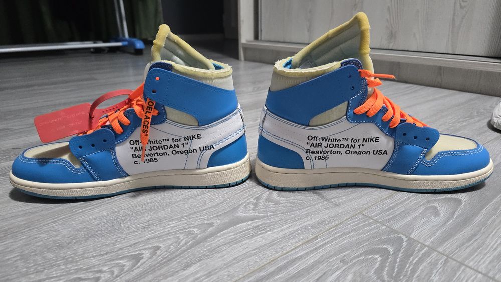 Jordan 1 Off-White UNC Albastru