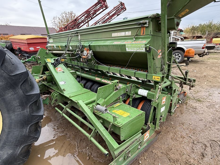 Semanatoare Amazone AD 402 4m in CUPLU cu freza rotativa Amazone